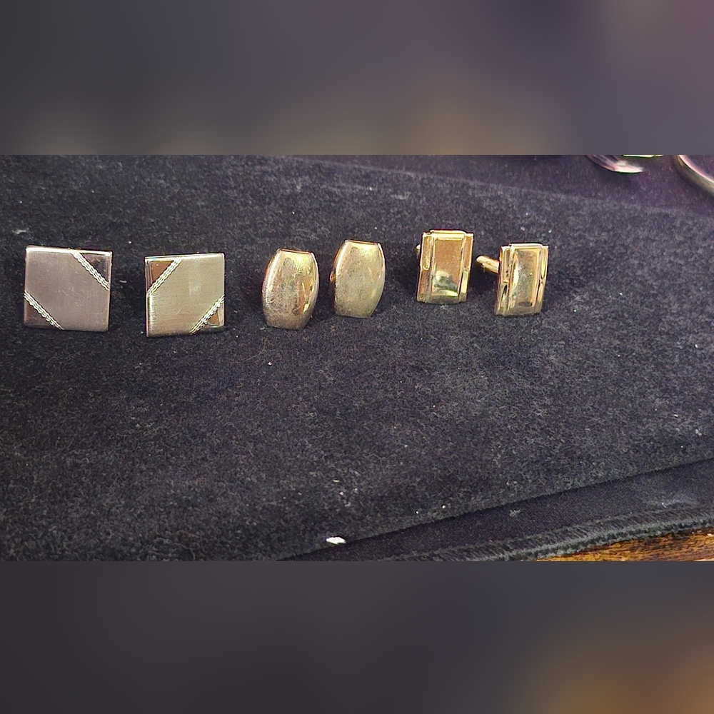 Set of Three Cufflinks
